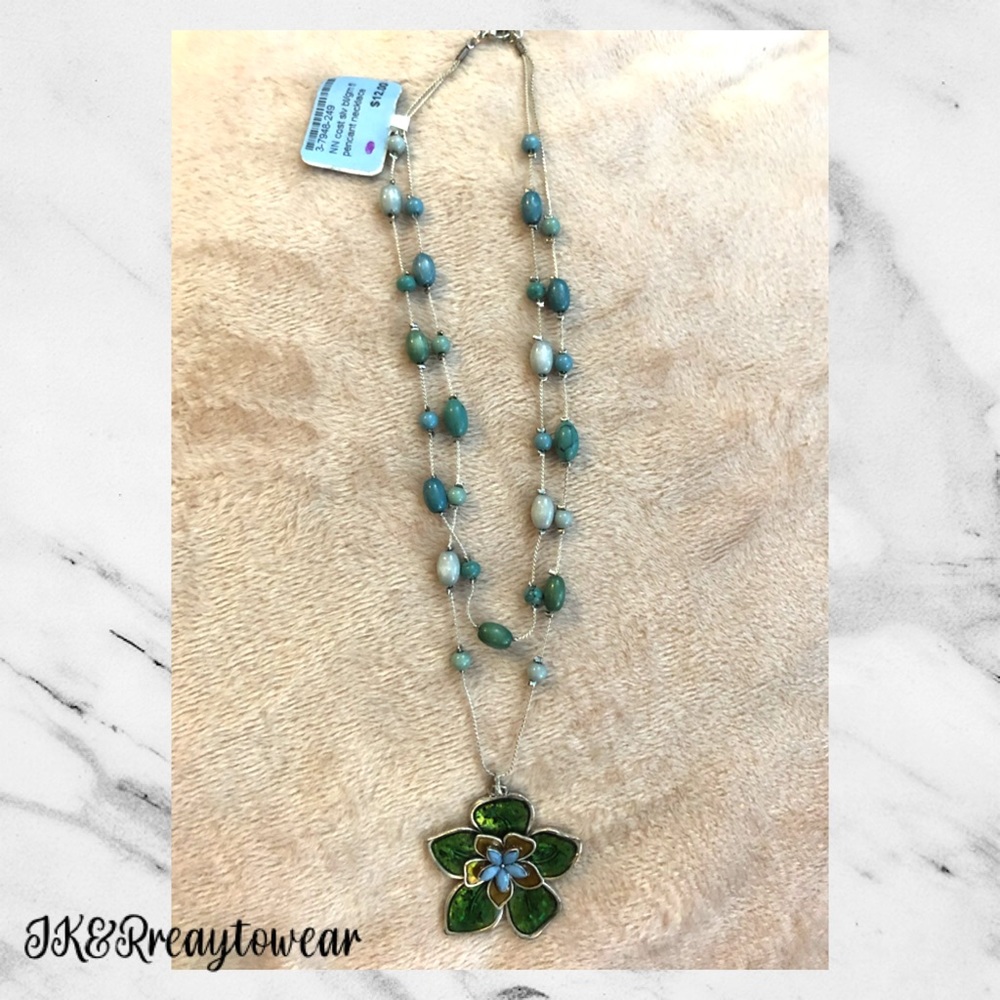 Green Flower Necklace